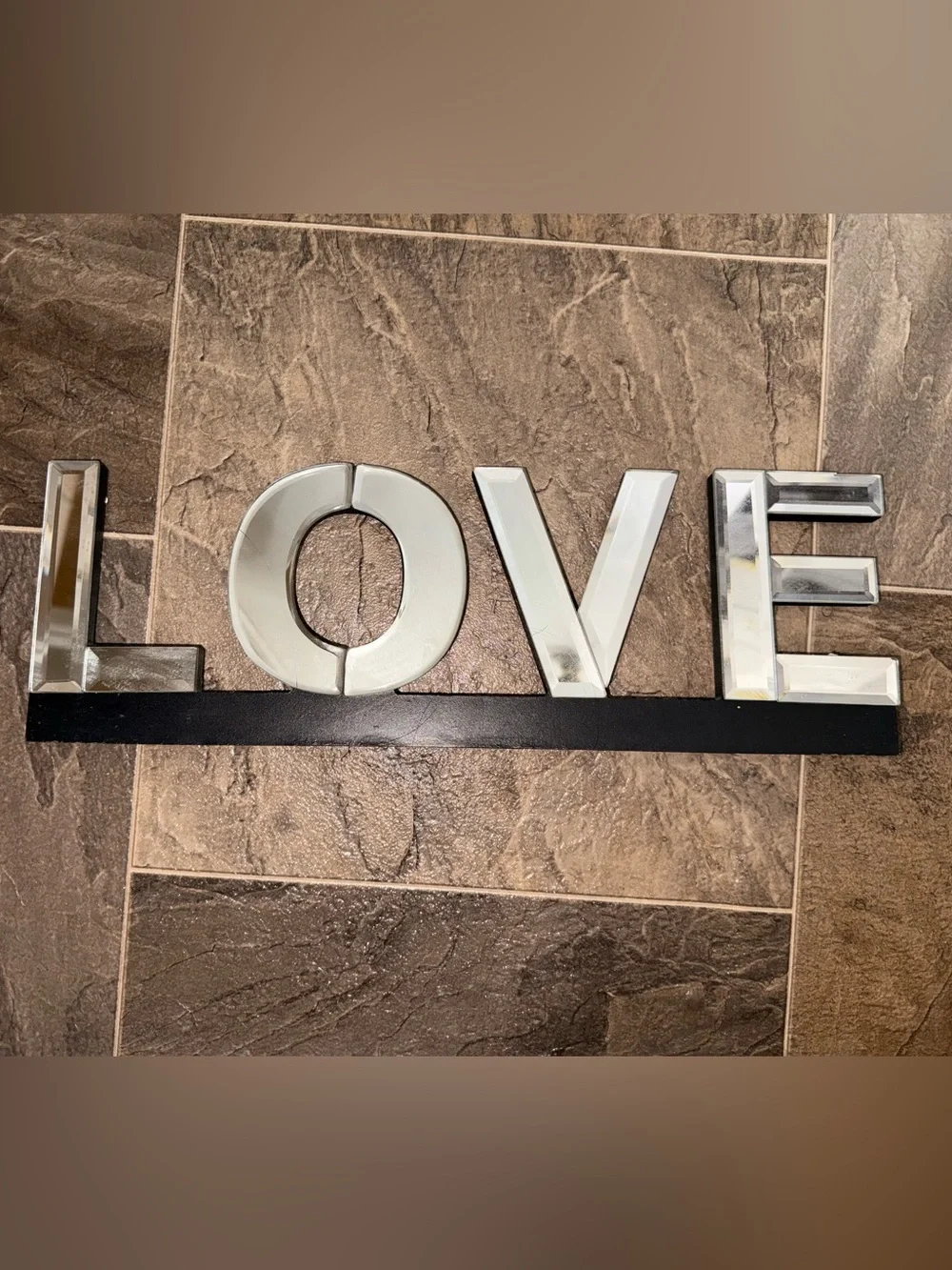 Decorative 'LOVE' Wall Letters in Silver -